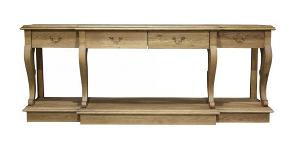 Block & Chisel solid weathered oak server