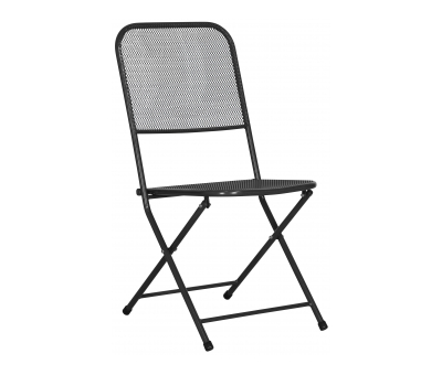 Block & Chisel grey metal outdoor dining chair