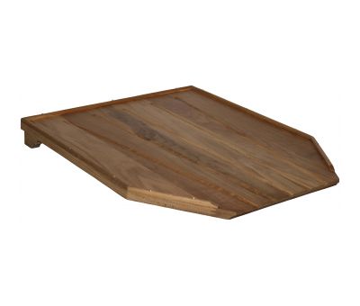 Block & Chisel solid weathered oak draining board