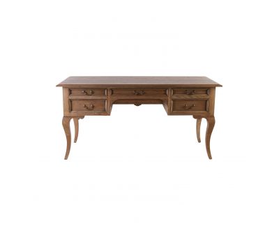 Block & Chisel solid antique weathered oak writing table