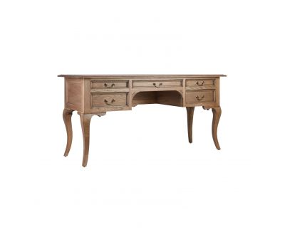 Block & Chisel solid antique weathered oak writing table