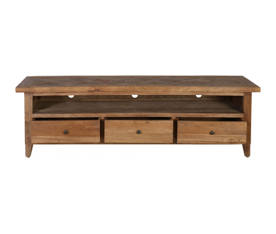 Block & Chisel rectangular recycled elm tv stand