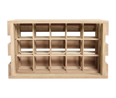 Block & Chisel 15 bottle wooden wine crate