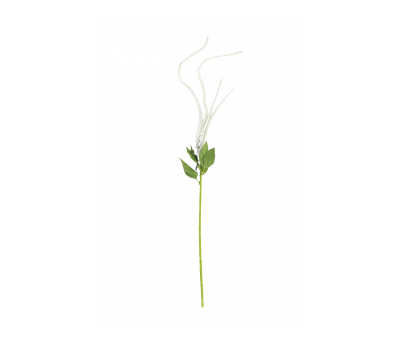 Faux stem with white flower