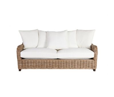 Block & Chisel cane outdoor 3 seater sofa