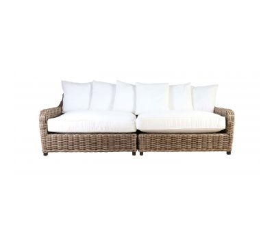 Block & Chisel cane outdoor 4 seater sofa