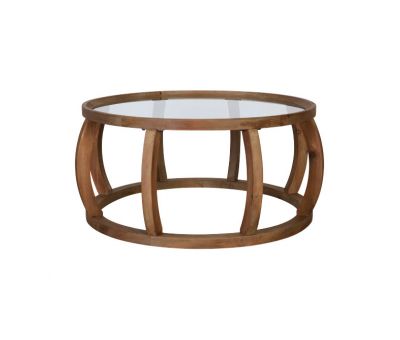 Block & Chisel round coffee table