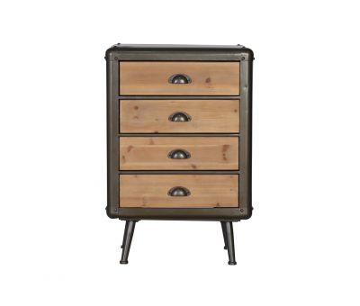 Block & chisel Industrial style bedside cabinet