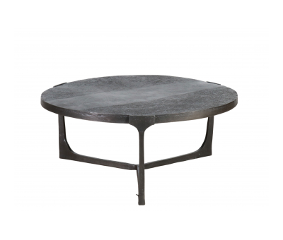 metal coffee table with 3 legs 