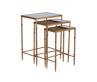 Nesting tables with mirrored top