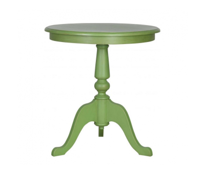 Block & Chisel round green lamp table