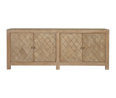 Block & Chisel oriental inspired old pine sideboard