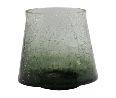 Block & Chisel green glass vase