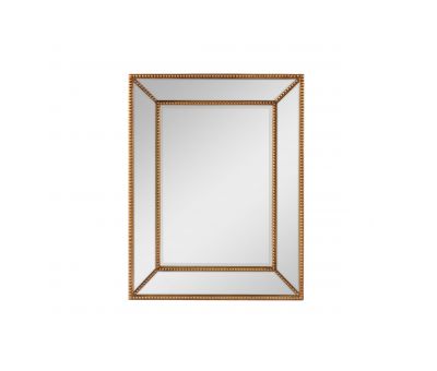 Block & Chisel rectangular mirror with antique gold frame