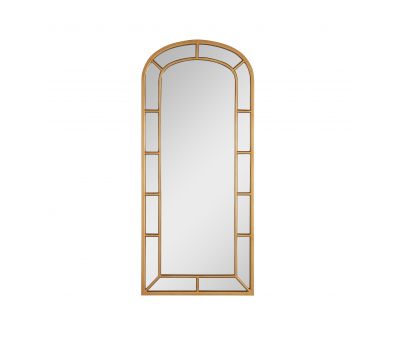 Large arched mirror gold 