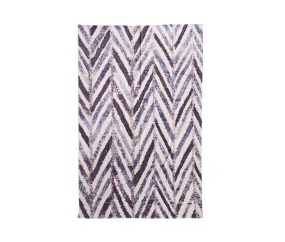 Printed cotton throw zig zag