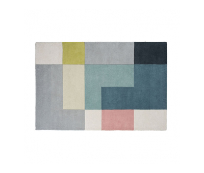 Block & Chisel multi-coloured wool rug