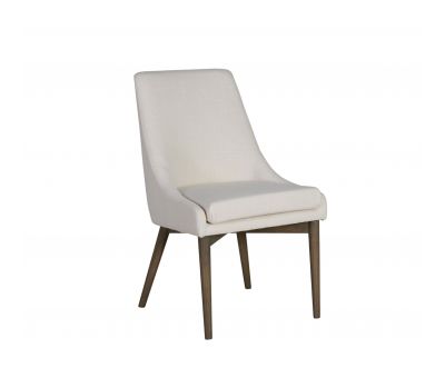 cream upholstered modern dining chair 