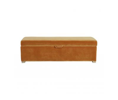 Walmer bedend in gold velvet with storage