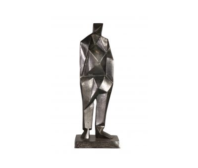 metal deco man statue