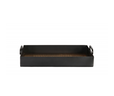 Black and gold tray with croc etch detail