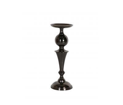 Pillar candle holder nickel black 