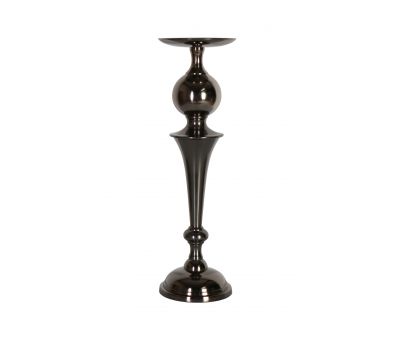 Pillar candle holder nickel black 