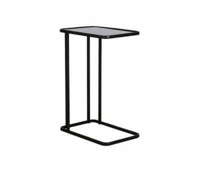 block and chisel metal and mirror side table