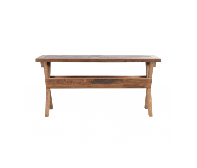 Recycled pine console with storage 