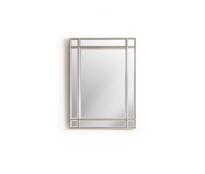 Block & Chisel rectangular mirror with silver wooden frame