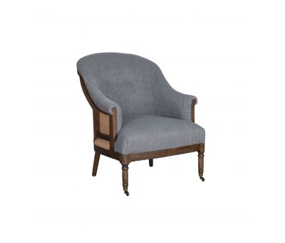 Deconstructed chair with wooden frame