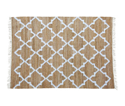 Block & Chisel beige carpet with print