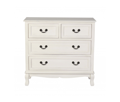 Block & Chisel wooden chest of drawers with antique pearl finish