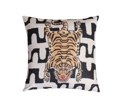 Tibetan nala cushion black 