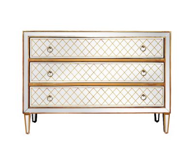 Block & Chisel mirrored chest of drawer