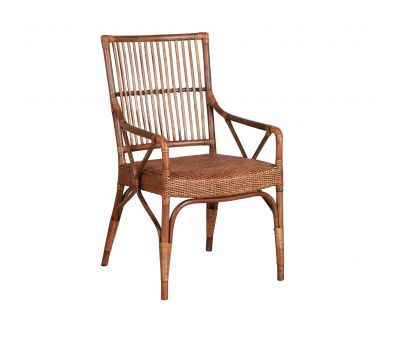 Natural cane armchair villa collection 