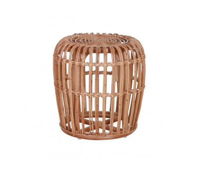 Cane and rattan stool 