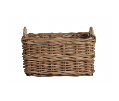 Block & Chisel large rectangular rattan basket with handle