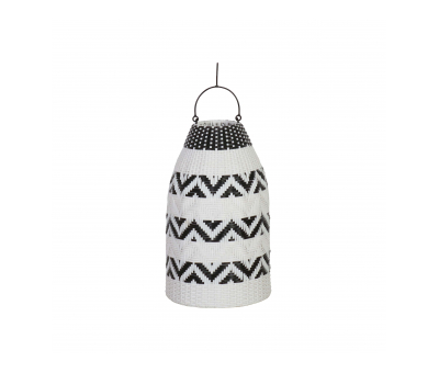 black and white hanging outdoor lampshade 