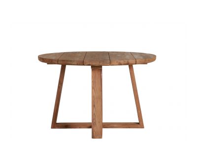 round teak outdoor table