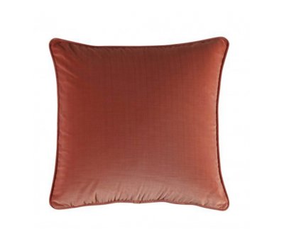 scatter cushion in rust velvet