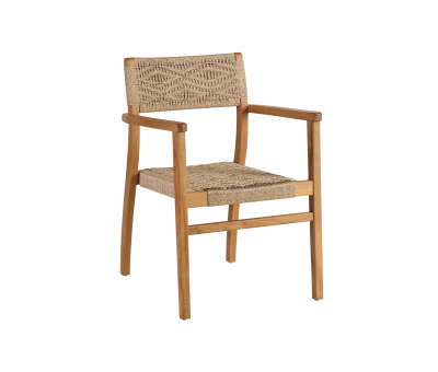 Block & Chisel armchair with teak frame