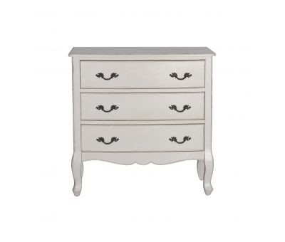 French style 3 drawer chest of drawers in cream Château Collection