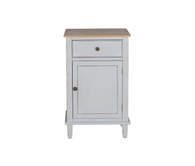 Henri - 1 Drawer bedside table with wooden top Château Collection