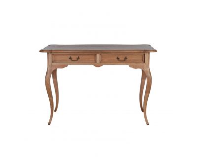 Sibley writing table in solid weathered oak 
