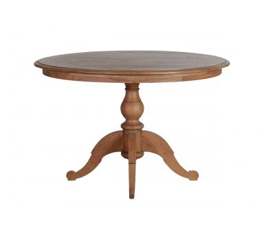 Kent round dining table in weathered oak