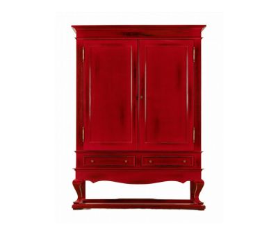 block and chisel shanghai drinks cabinet oriental red