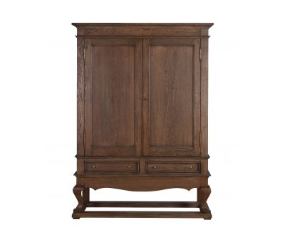 Shanghai drinks cabinet in solid antique weathered oak 