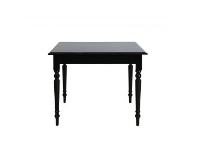 Black lacquered cafe dining table 