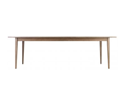 Block & Chisel rectangular solid antique weathered oak dining table